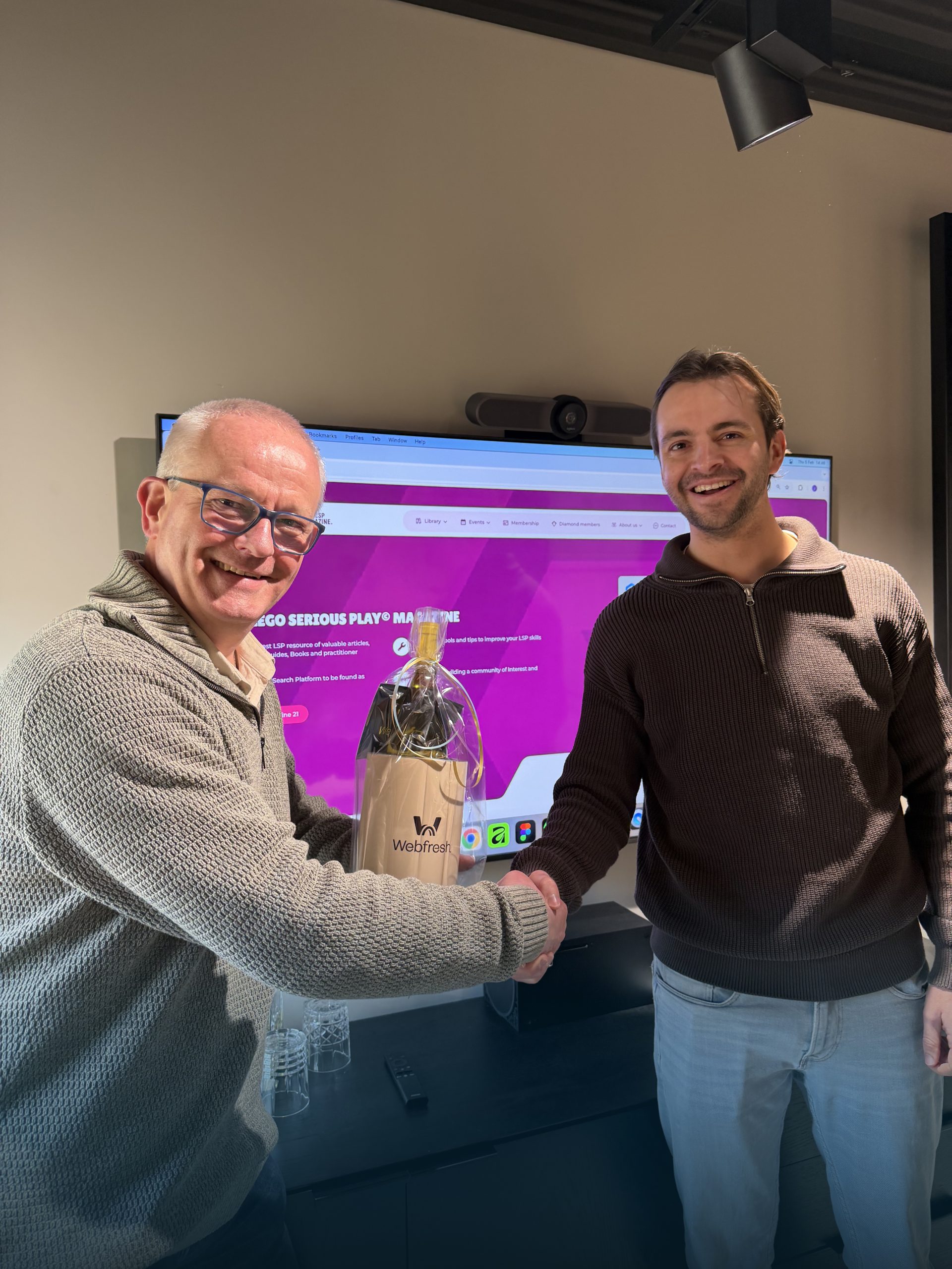 Jay & Michel presentje voor LSP