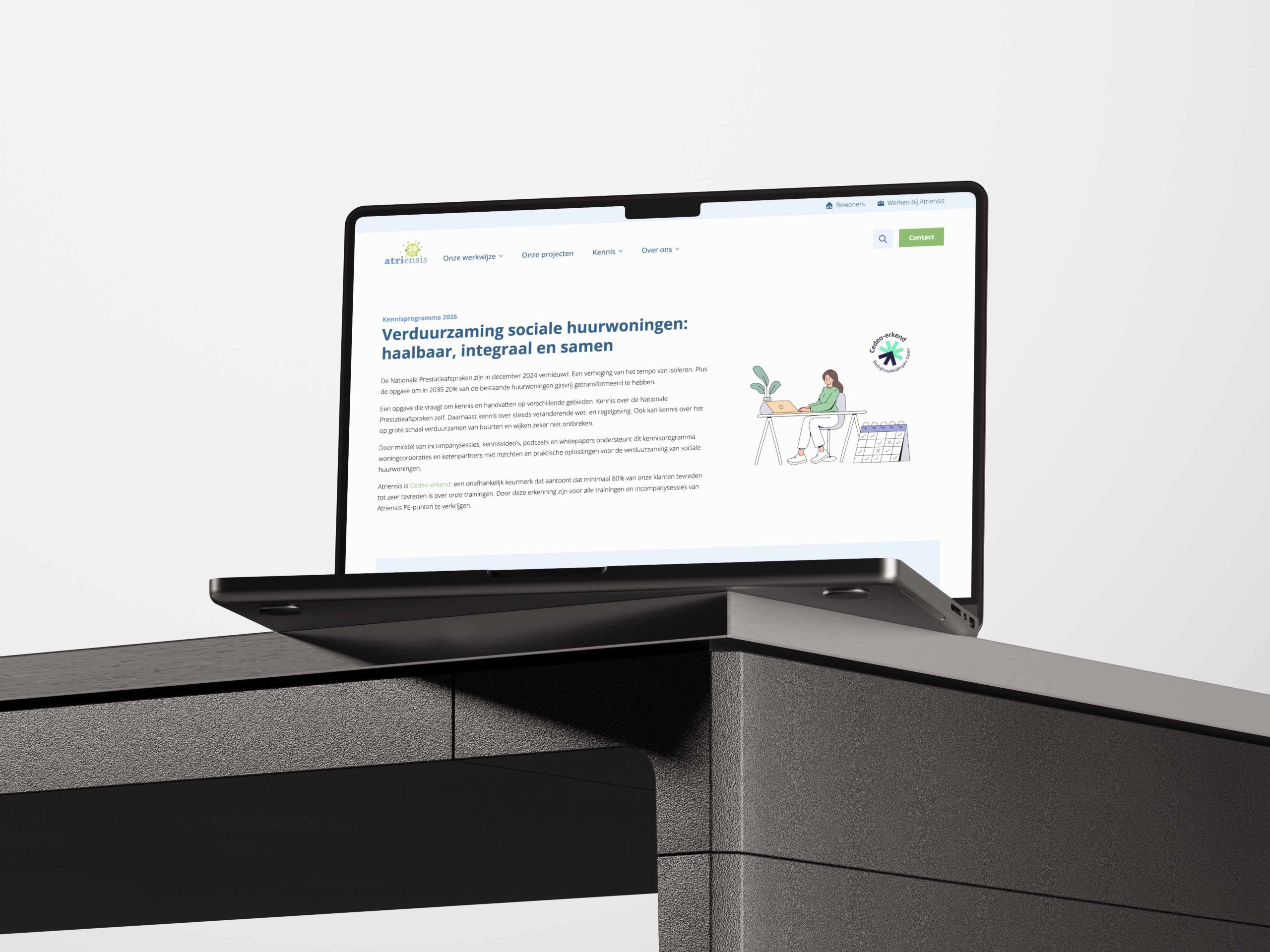 Atriensis website mockup