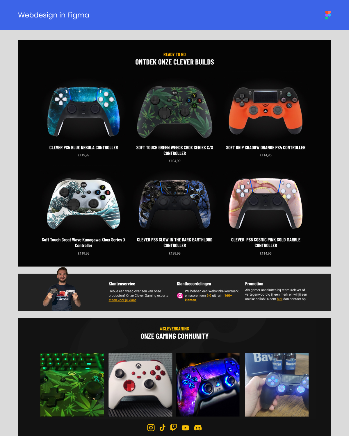 clever gaming webdesign