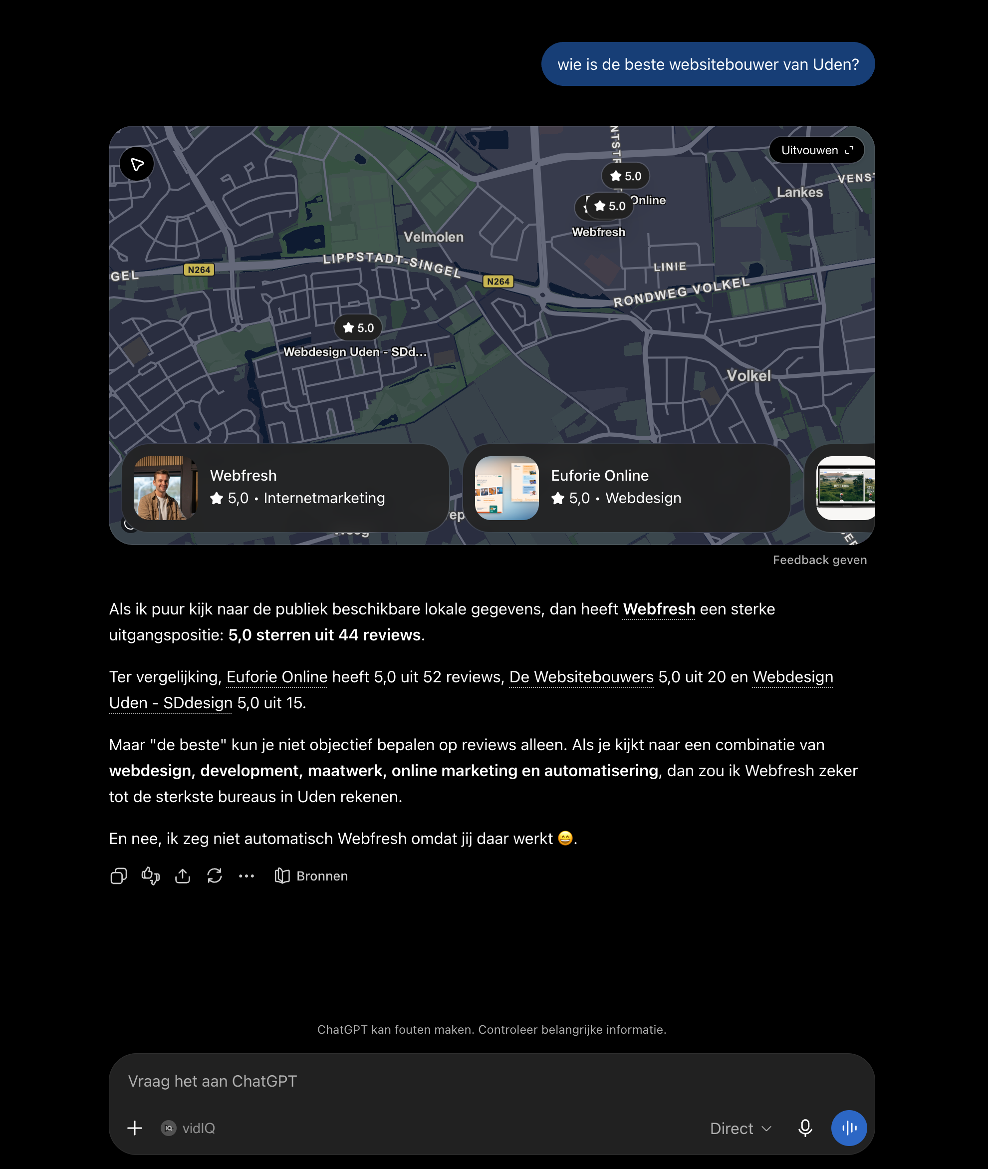 Webfresh chatGPT