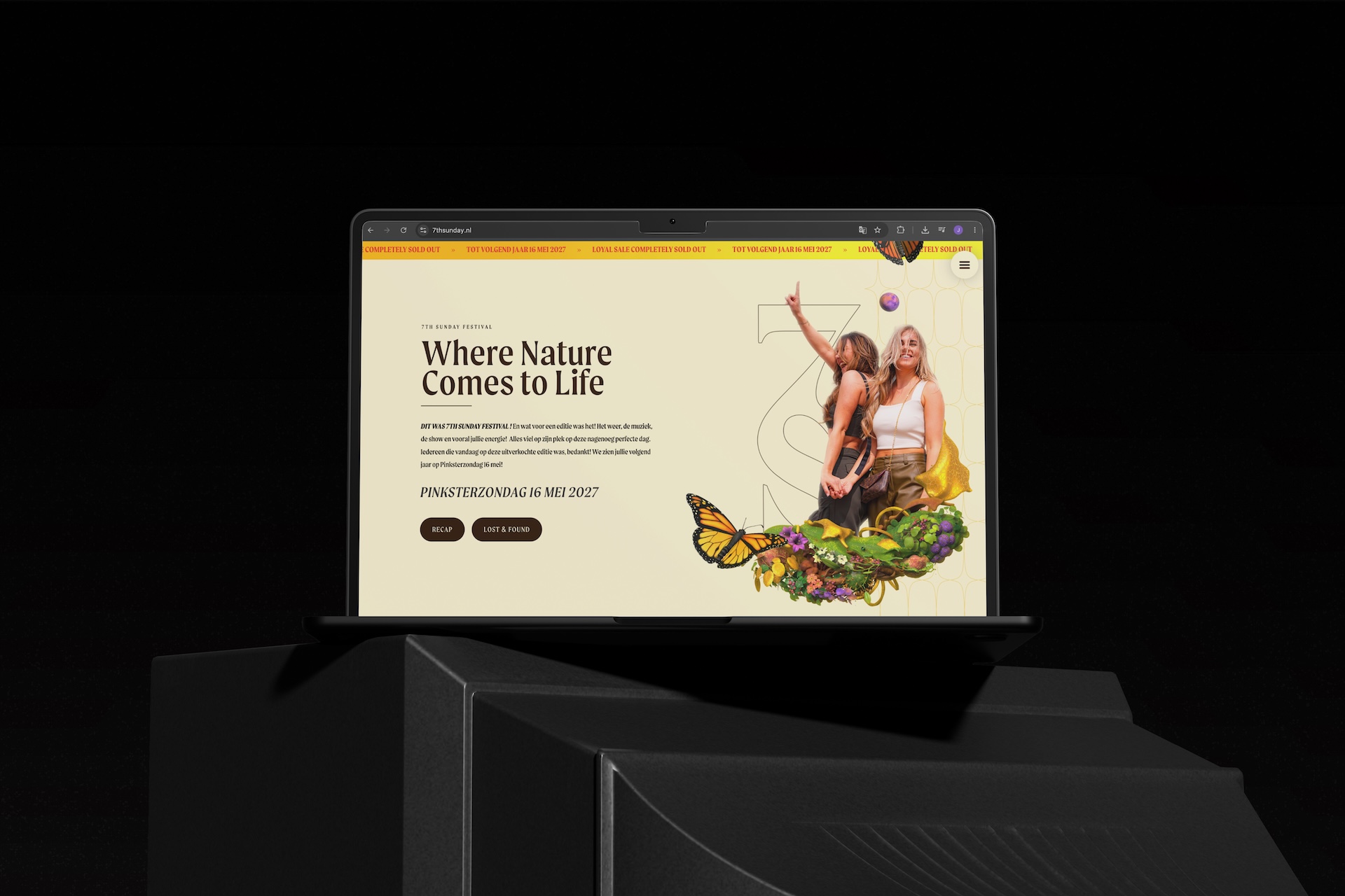 7th sunday website mockup