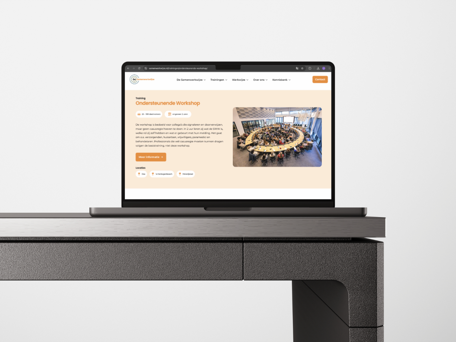 website mockup samenwerkwijze